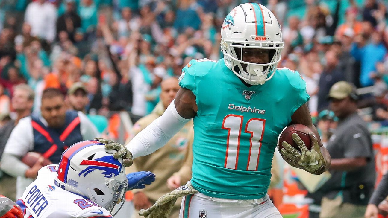 Miami Dolphins - DeVante Parker posted a career-high 135