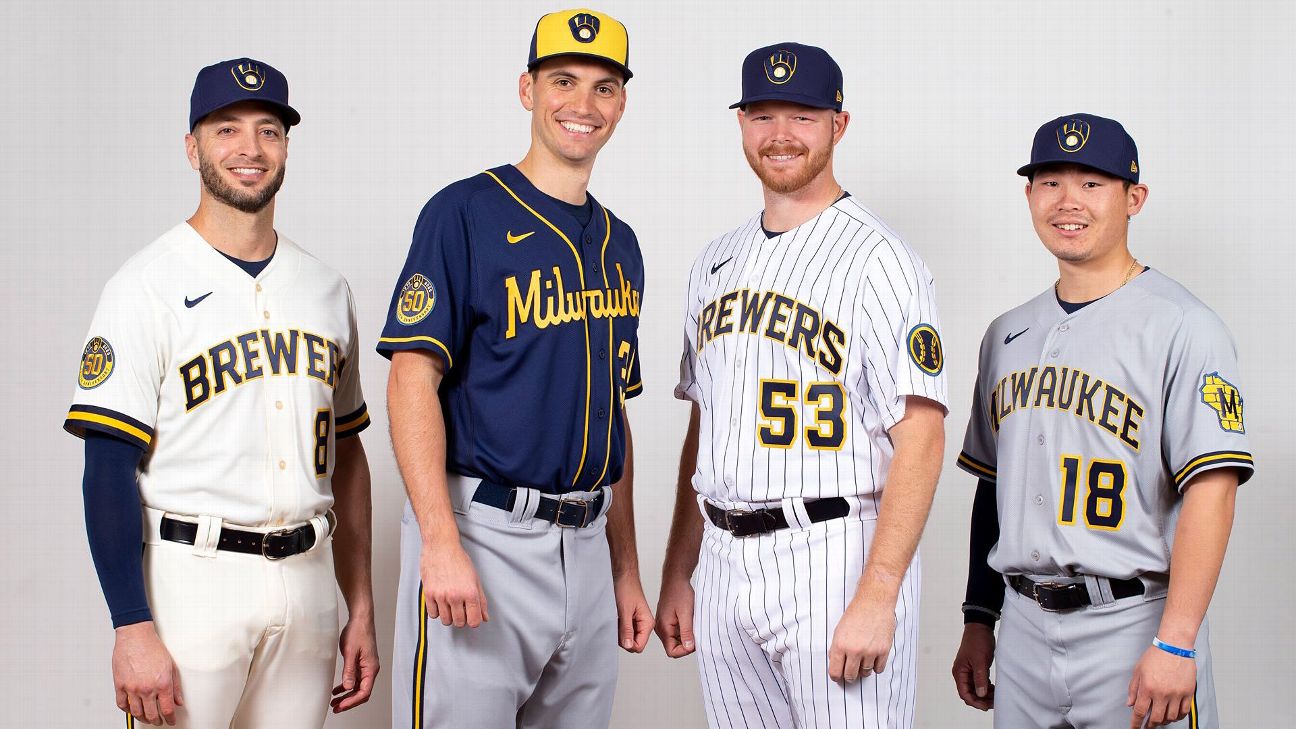 milwaukee brewers new jerseys