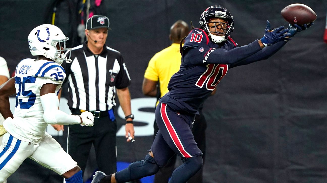 Houston Texans take control of AFC South as DeAndre Hopkins burns Colts, NFL