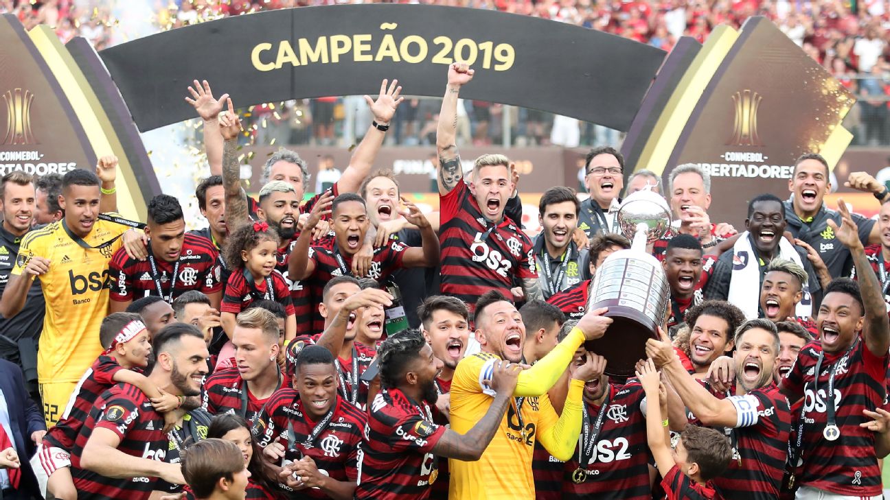 Campeões da Libertadores, jogadores do Flamengo na Copa tentam