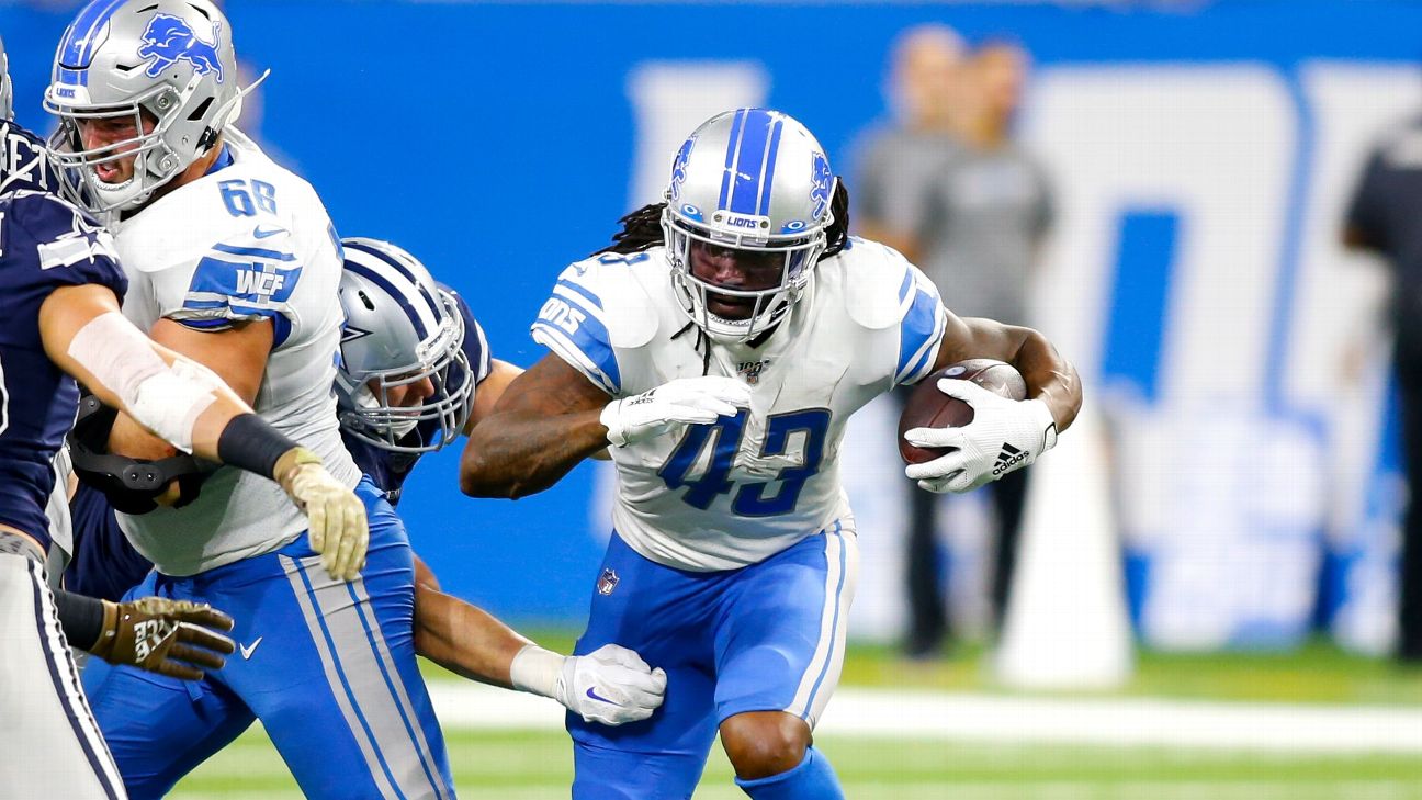 Detroit Lions Kerryon Johnson Praised Kyle Caskey - Sports