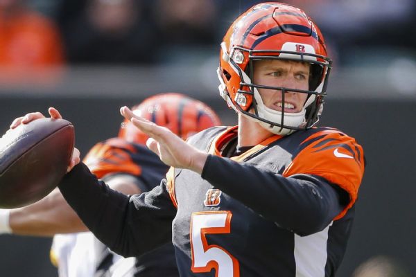 Bengals to start Finley after QB Allen ruled out