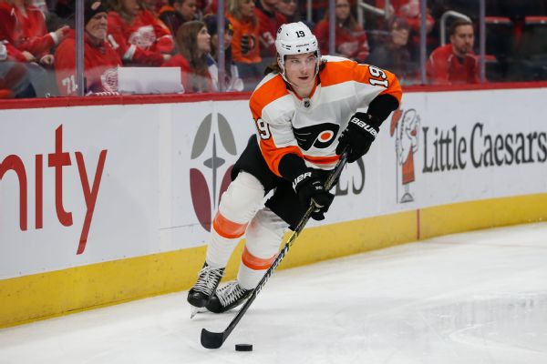 Flyers' Patrick scores in 1st game since April '19