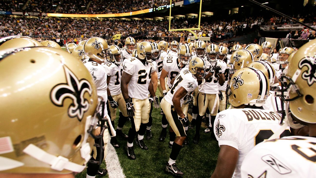 New Orleans Saints Pregame Huddle vs Los Angeles Rams