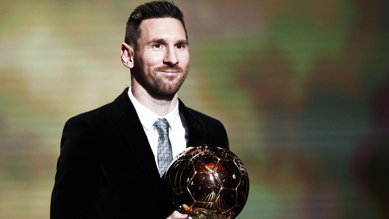 Troféu Melhor Jogador Futebol Mundo Bola Ouro Messi