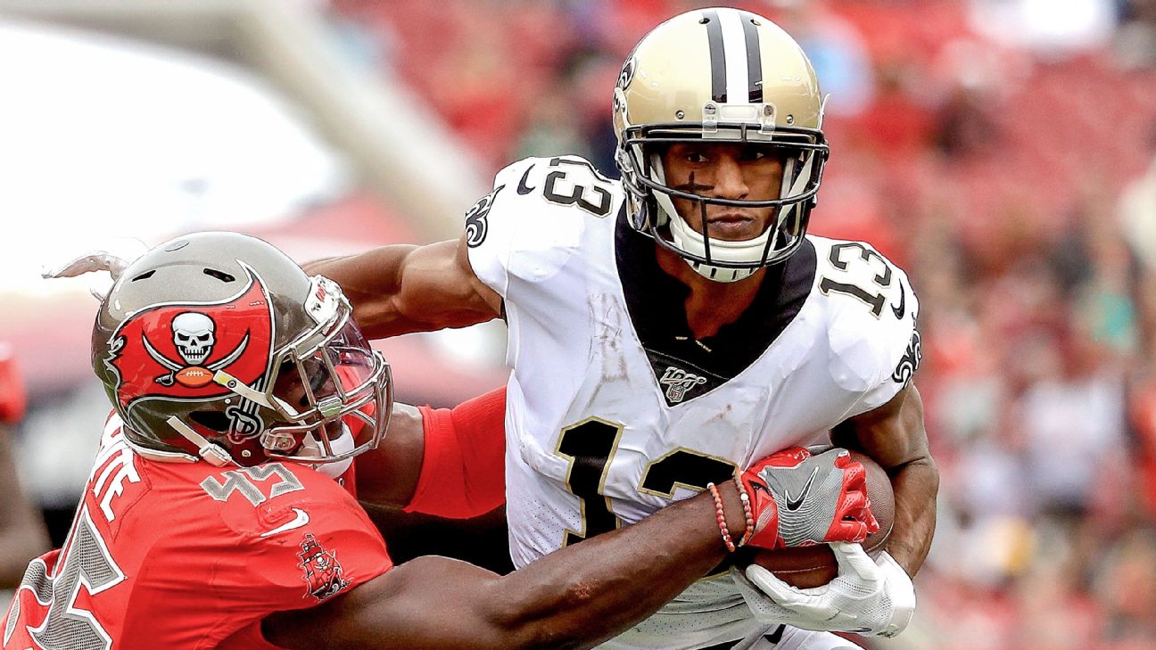 November 29, 2018: New Orleans Saints quarterback Drew Brees #9 passes to  New Orleans Saints wide receiver Michael Thomas #13 during a Thursday Night  Football NFL game between the New Orleans Saints