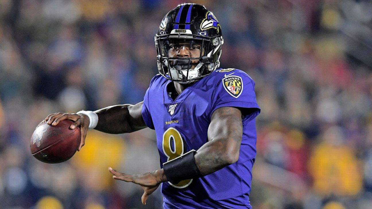 Baltimore Ravens - QB Lamar Jackson is leading the NFL in Pro Bowl voting!  Justin Tucker, Marshal Yanda, Orlando Brown, Marcus Peters and Pat Ricard  are also leading their position group! Keep