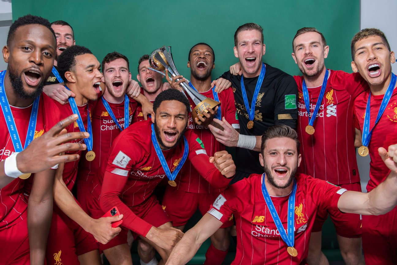 Liverpool let loose in FIFA Club World Cup official winners portraits