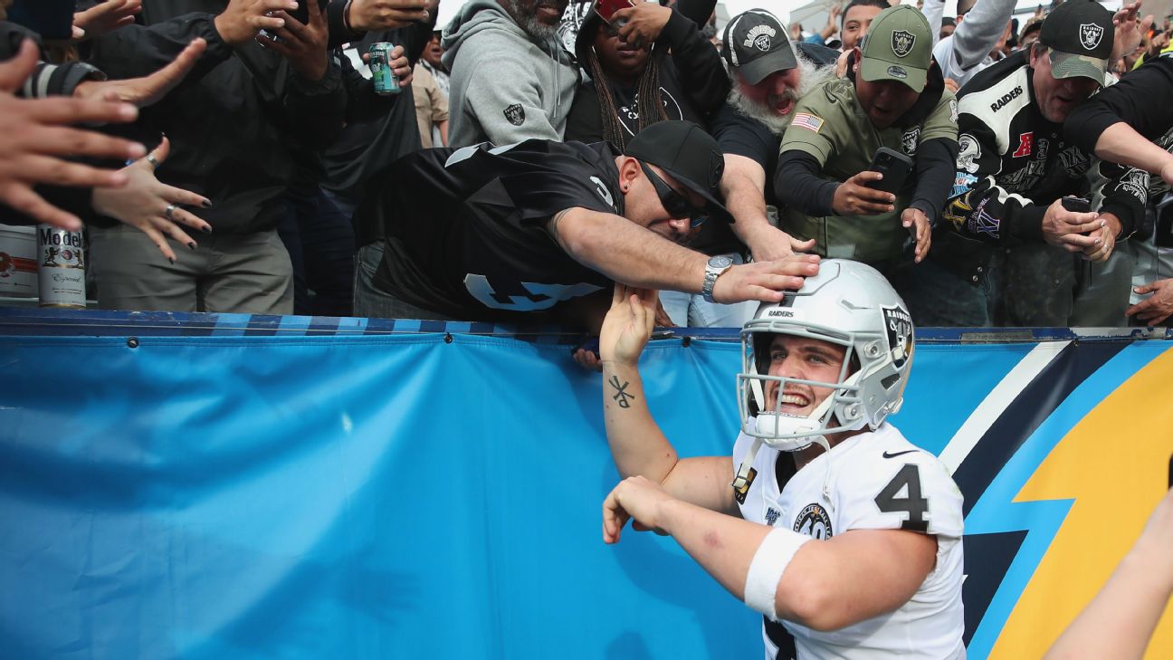 Derek Carr: Oakland Raiders QB No. 4 all time in TD to INT ratio