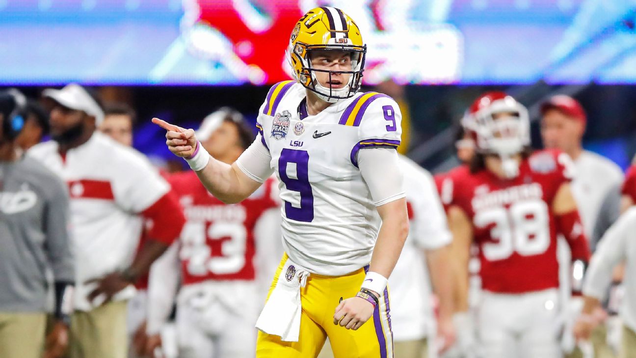 Joe Burrow LSU Tigers Unsigned White Jersey Throwing Photograph