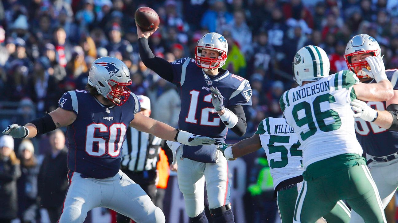 On to the playoffs! Brady, Patriots dominate Jets, earn 1st round bye