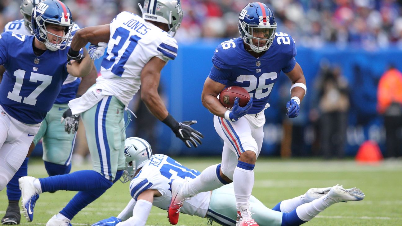 Saquon Barkley considered the top fantasy football option in 2019