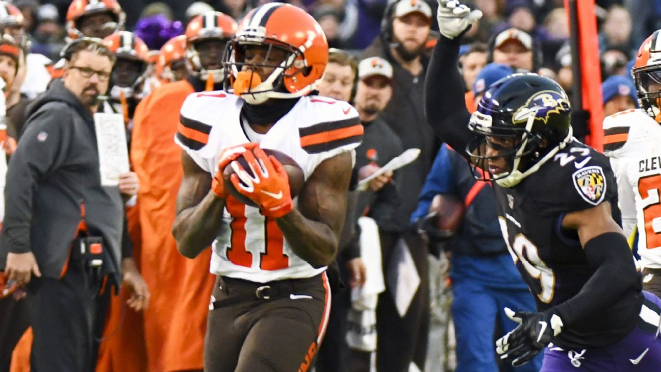 Browns waive Antonio Callaway, who faces 10-game suspension