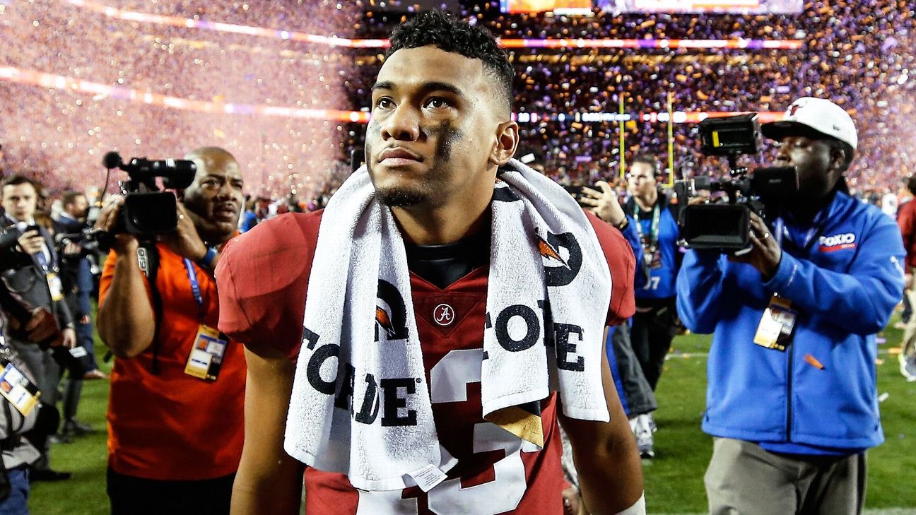 Tua Tagovailoa leaving Alabama to enter NFL draft - ESPN