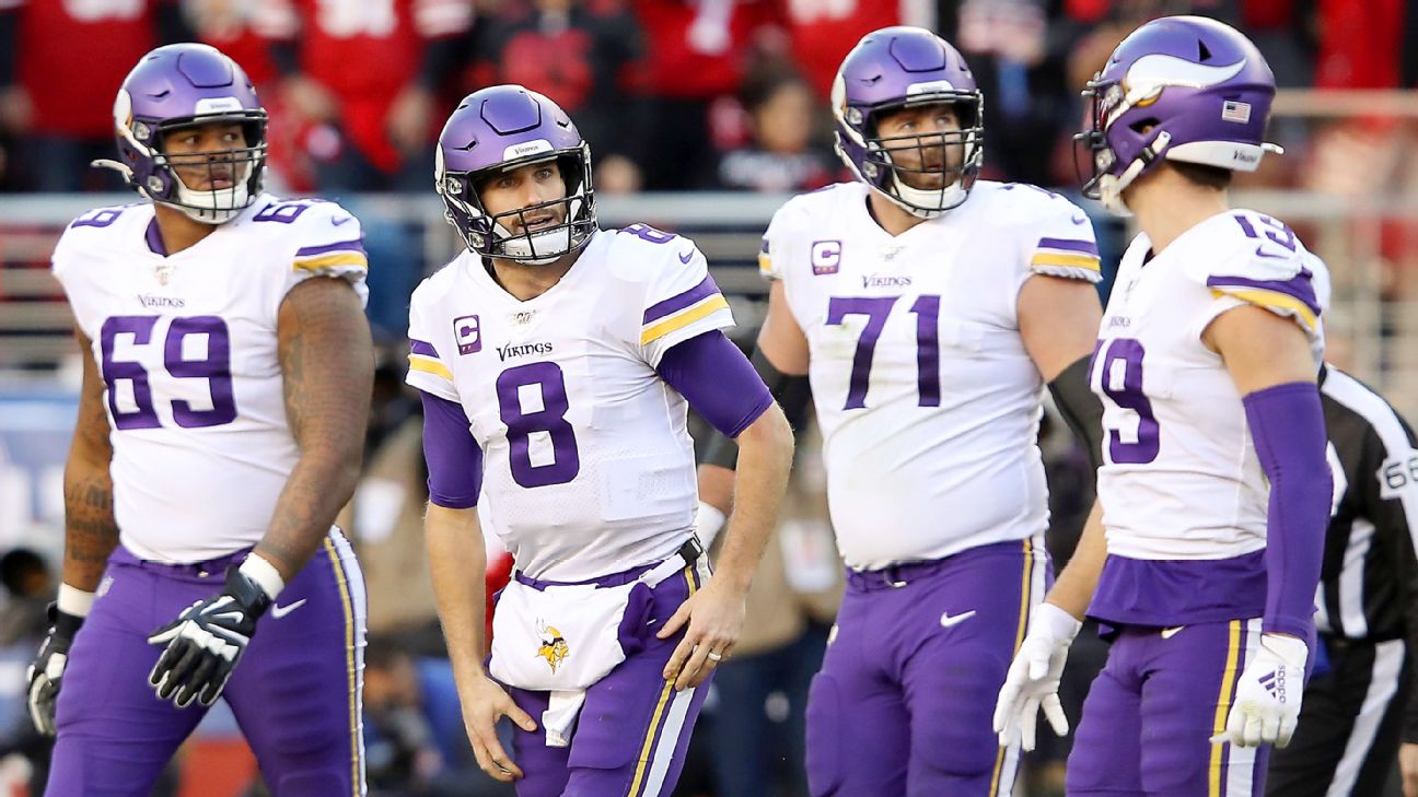 Vikings expect center Garrett Bradbury to start playoff game vs. the Giants