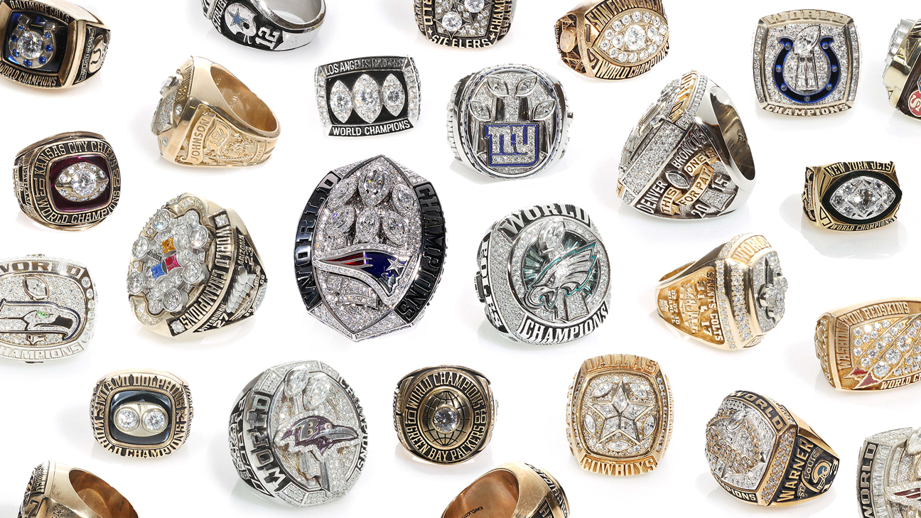 Set of 54 Replica Super Bowl Rings W/ 2 Display Box for Super Bowls 1-61-  1966-2019 Various Sizes · The Cowboy House