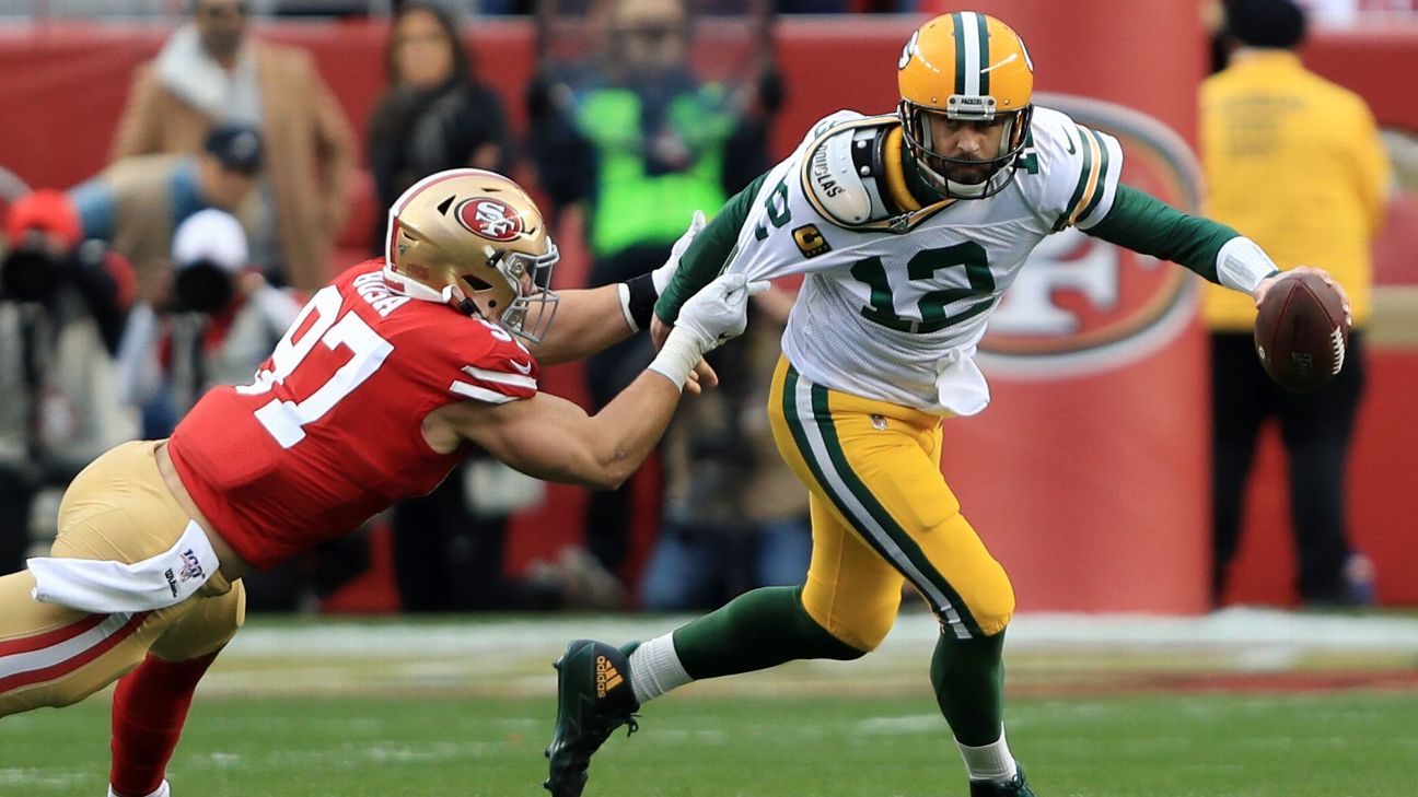 Aaron Rodgers, Packers host 49ers to begin latest Super Bowl quest – Orange  County Register