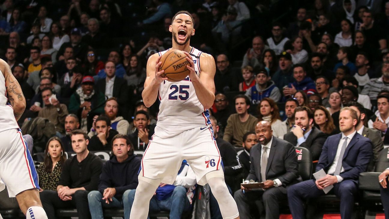 NBA on ESPN - Ben Simmons put up a career-high 34 points in 26 minutes 💪