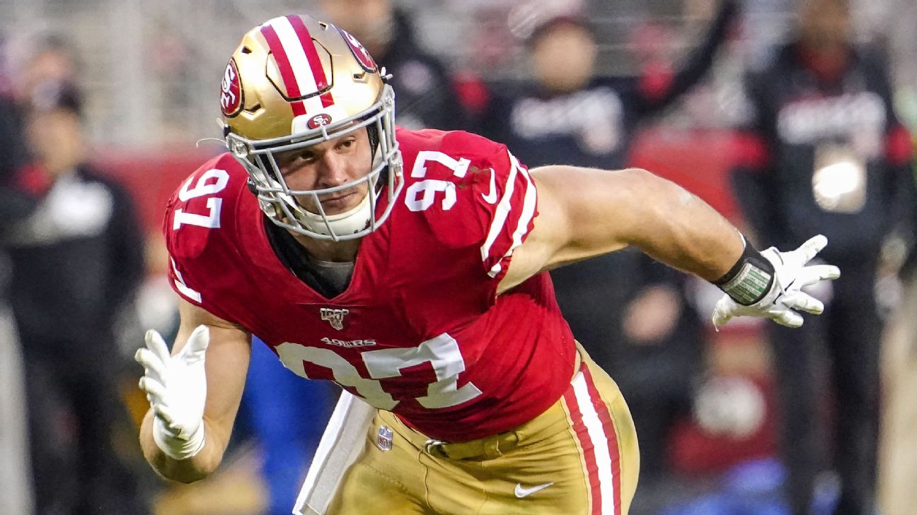 Rookie Nick Bosa makes big impact on improved 49ers defense