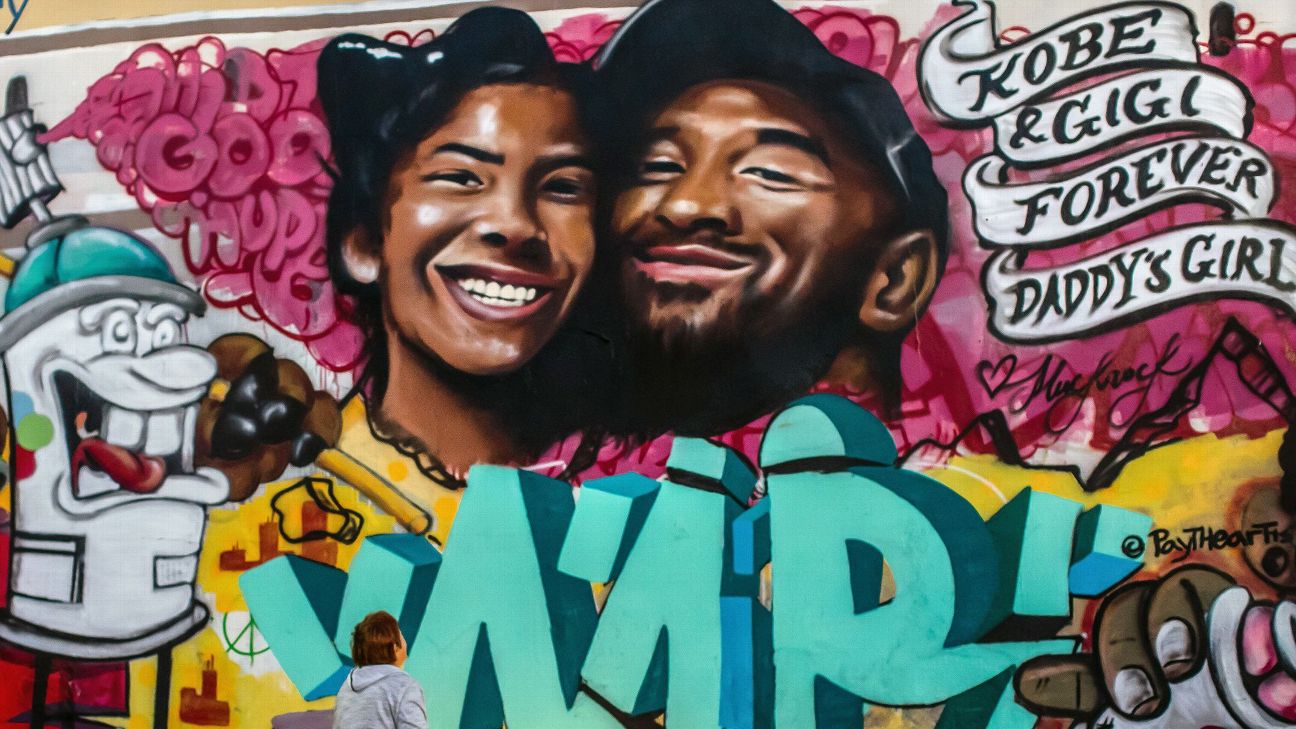 Ads may replace Kobe and Gianna Bryant mural in downtown L.A.
