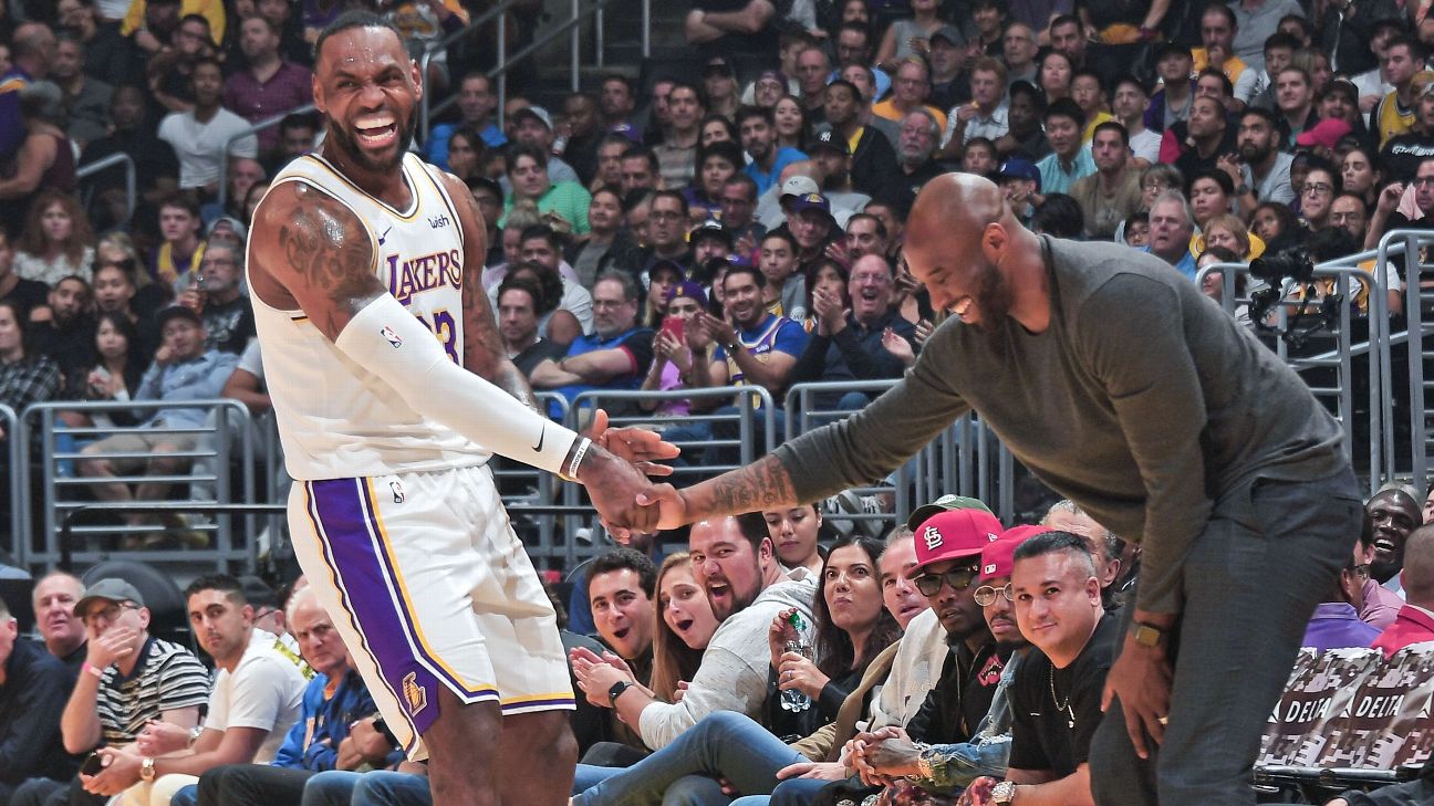 LeBron James Honors Kobe Bryant's Wife, Daughters After Game 2 Win