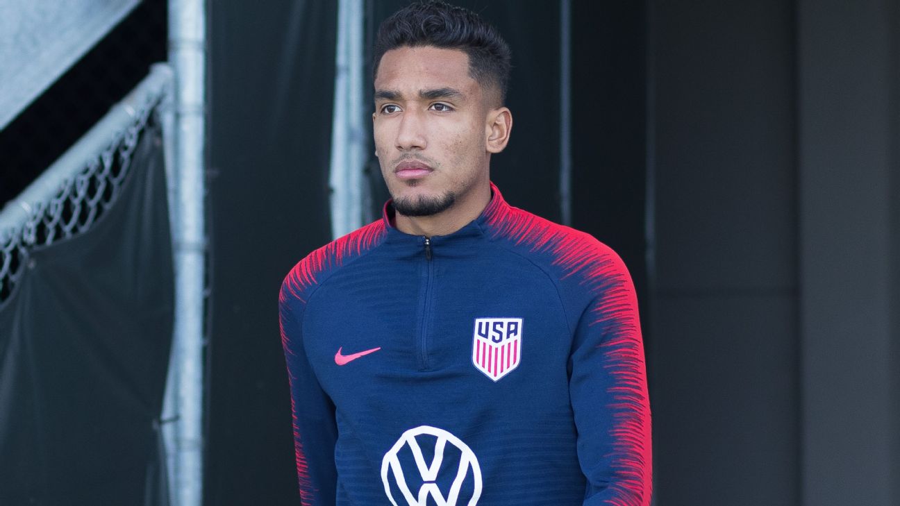 Jesus Ferreira takes the field for training during the annual January U.S. national team camp. Jesus Ferreira takes the field for training during the annual January U.S. national team camp.