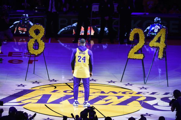 DEATH NYC世界限定100枚 NBA Jordan LeBron Kobe LeBron James caps Kobe 'celebration' at Staples with stirring