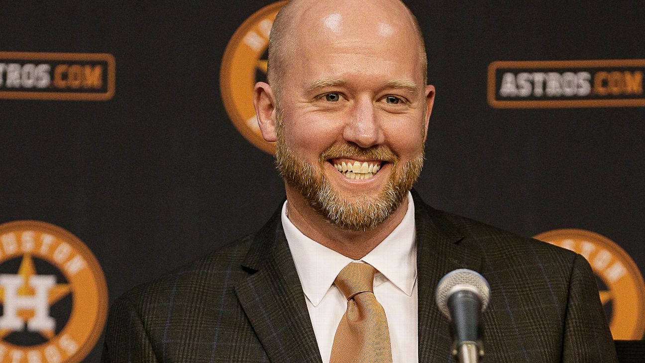 New Astros GM James Click seeks quick success after replacing Jeff