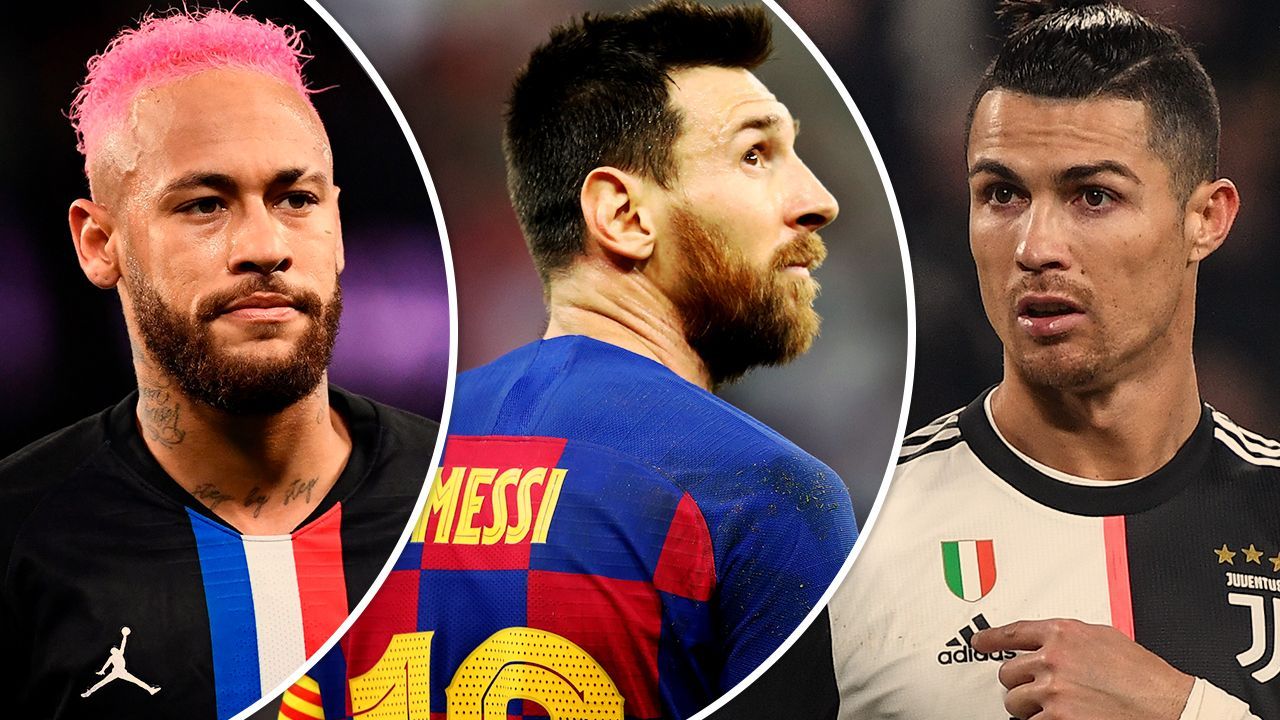 Neymar exalta importância de concorrer com Cristiano Ronaldo e Lionel Messi