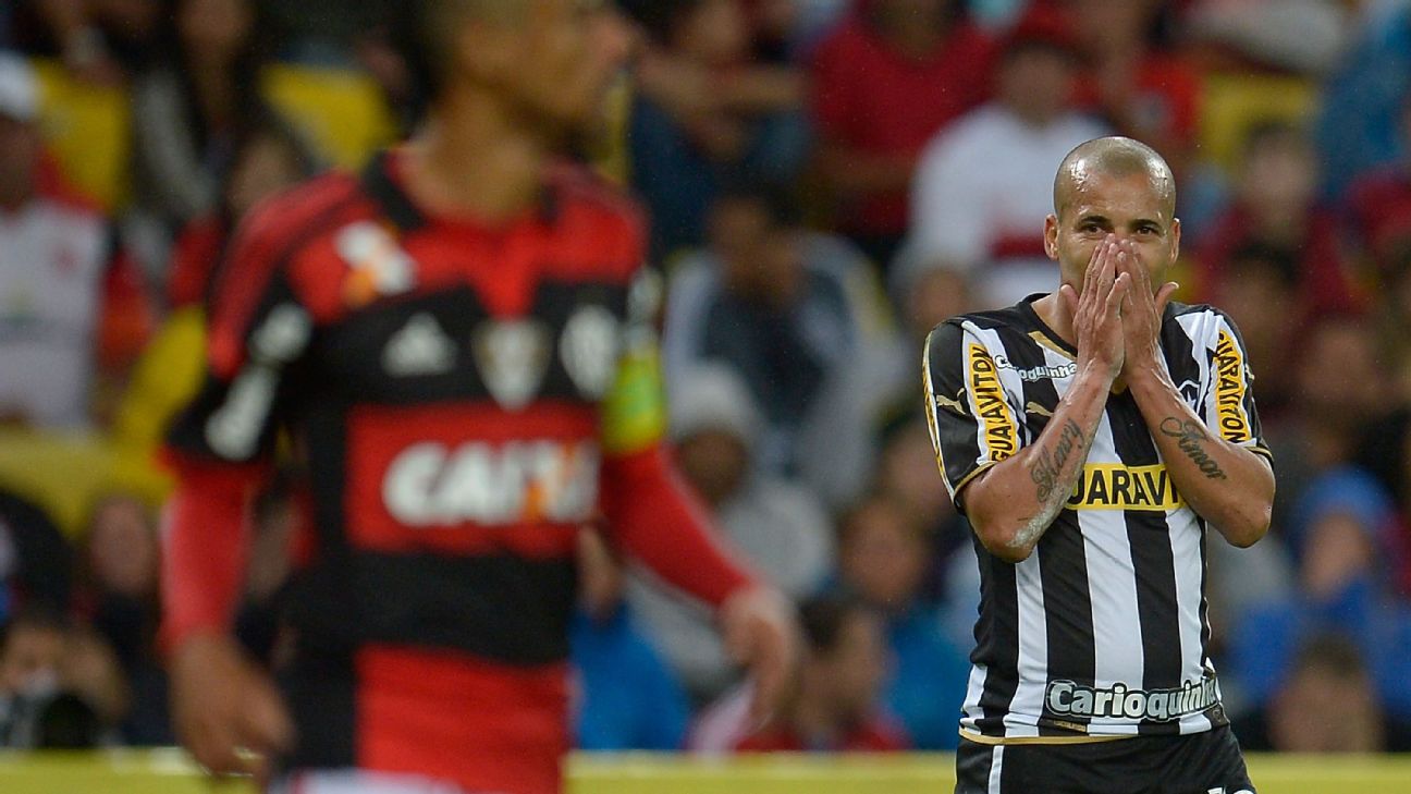 Emerson looks on during Botafogo's Brasileirao match against Flamengo. Emerson looks on during Botafogo's Brasileirao match against Flamengo.