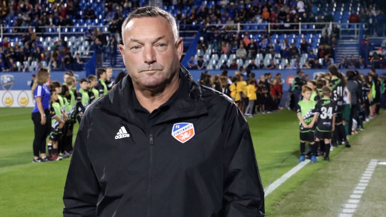 FC Cincinnati head coach Ron Jans. FC Cincinnati head coach Ron Jans.