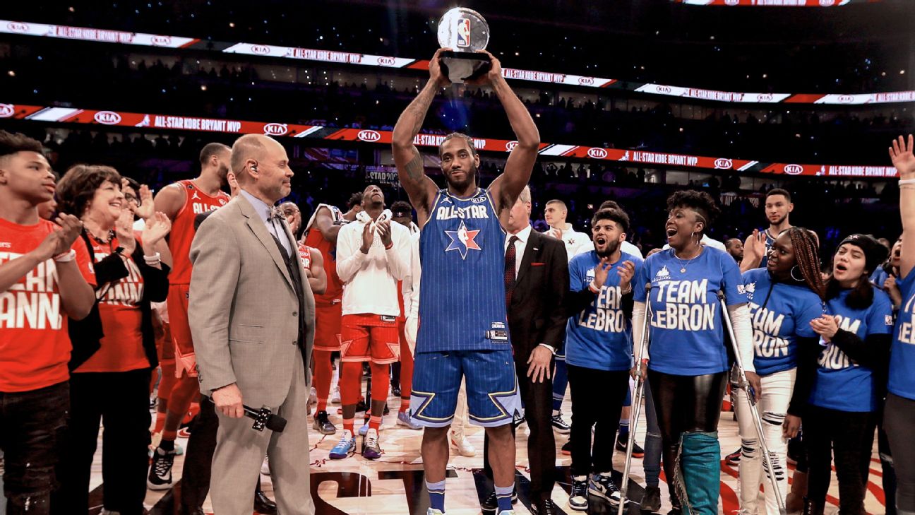 Lakers legend Kobe Bryant honored with new NBA All-Star Game MVP trophy
