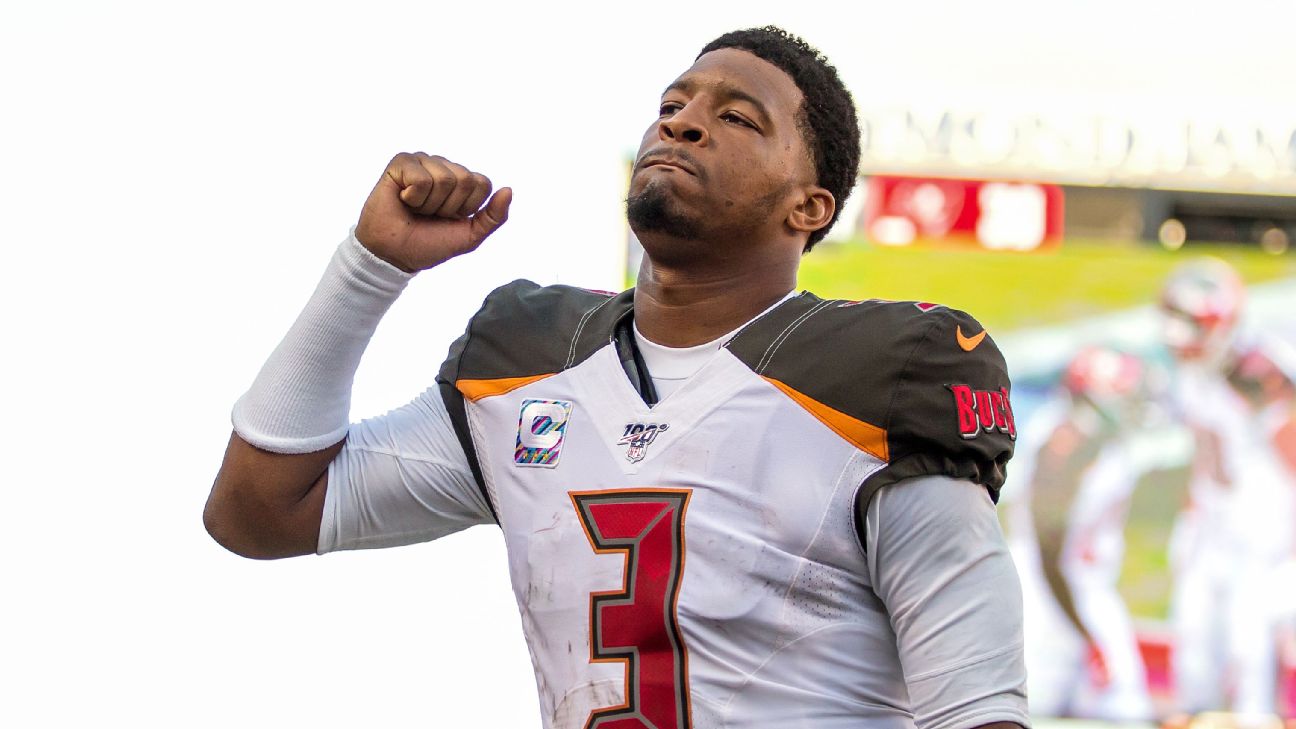 Saints' backup Jameis Winston just loves his new quarterback room