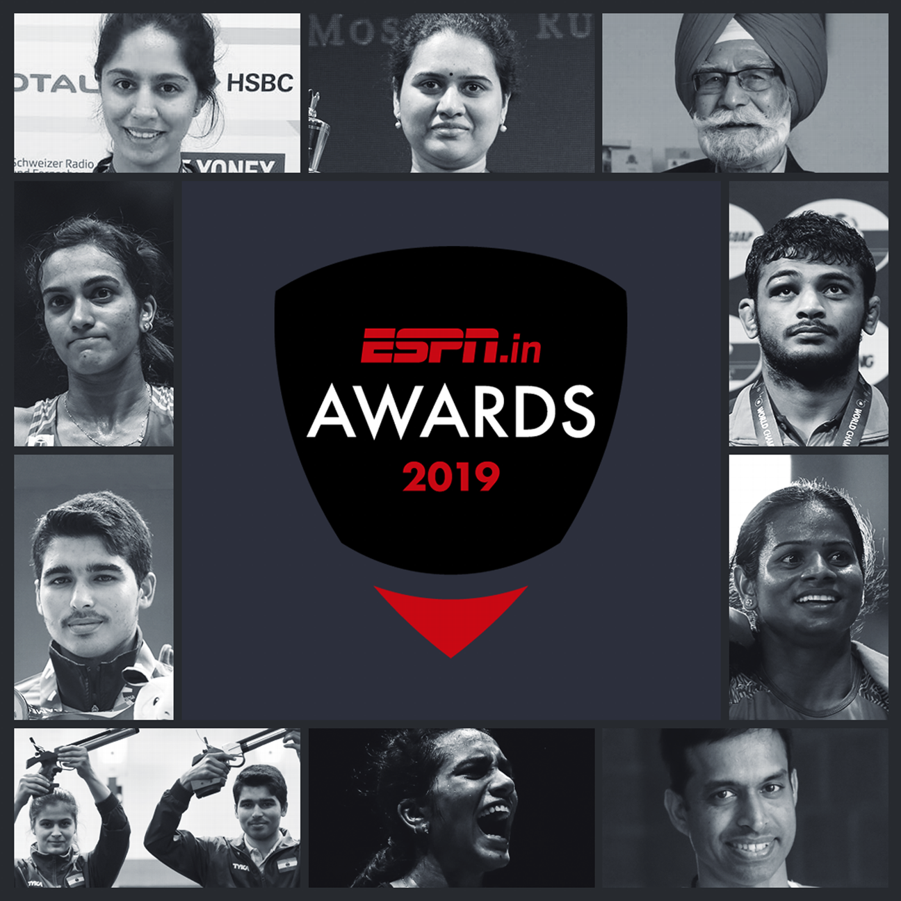 ESPN India Awards 2019 - PV Sindhu, Saurabh Chaudhary win top honours image
