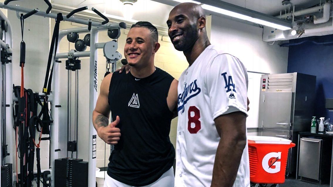 MLB on X: Every Dodger wears a Kobe jersey pregame in LA