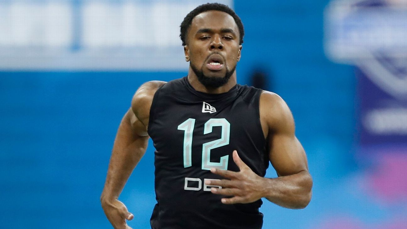 Javelin Guidry Runs Fastest 40-Yard Dash Among DB's At NFL Scouting Combine