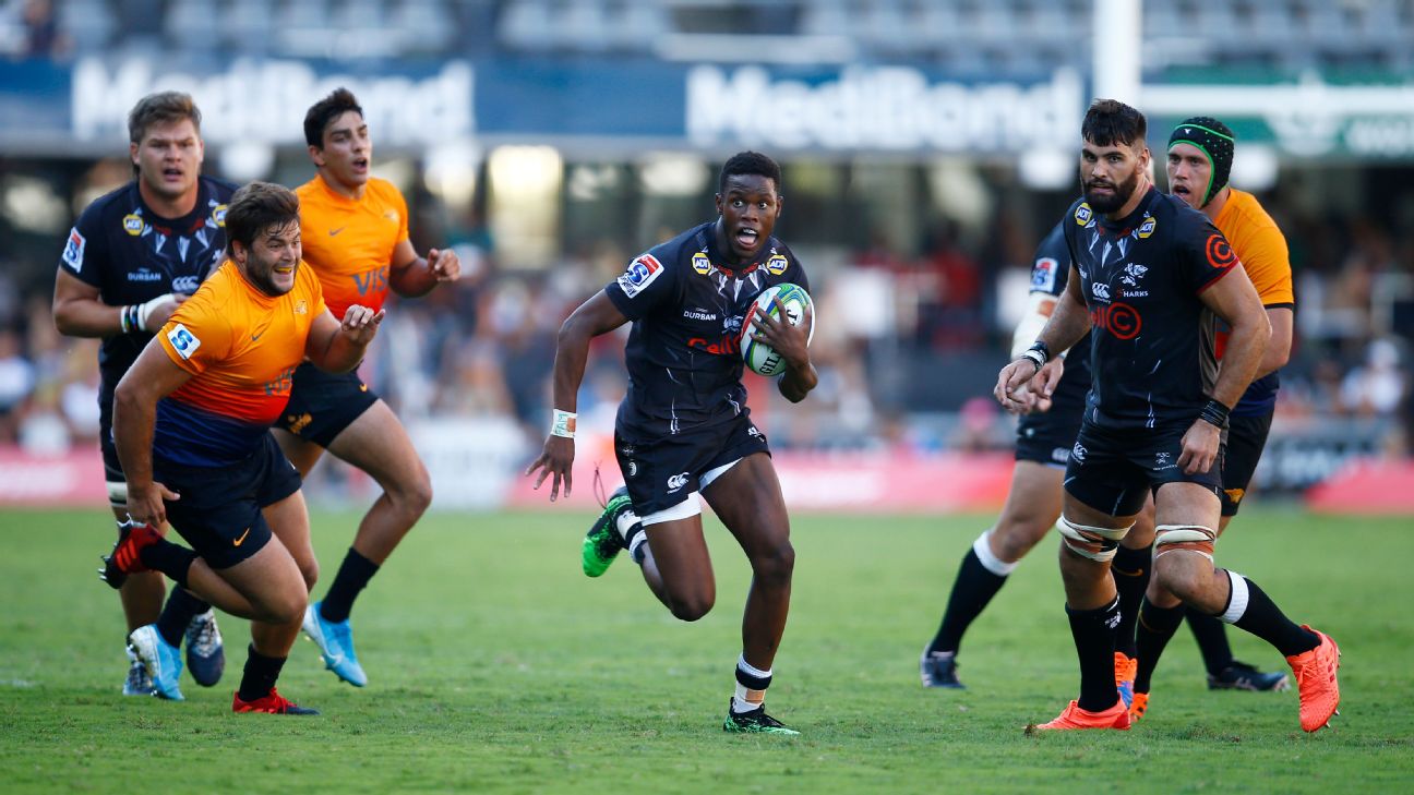 Sharks tame Jaguares to move top of Super Rugby table