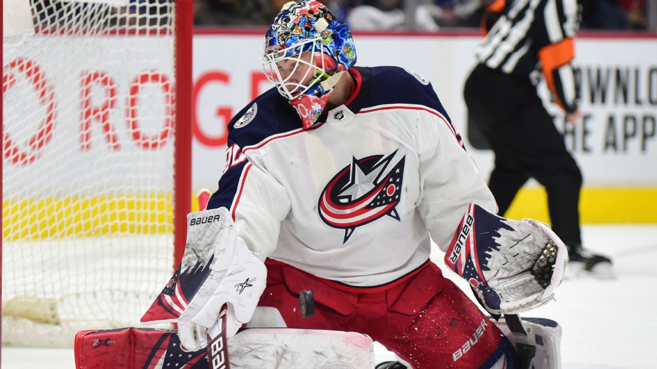 Columbus Blue Jackets sign goalie Elvis Merzlikins to 1-year contract -  Sports Illustrated