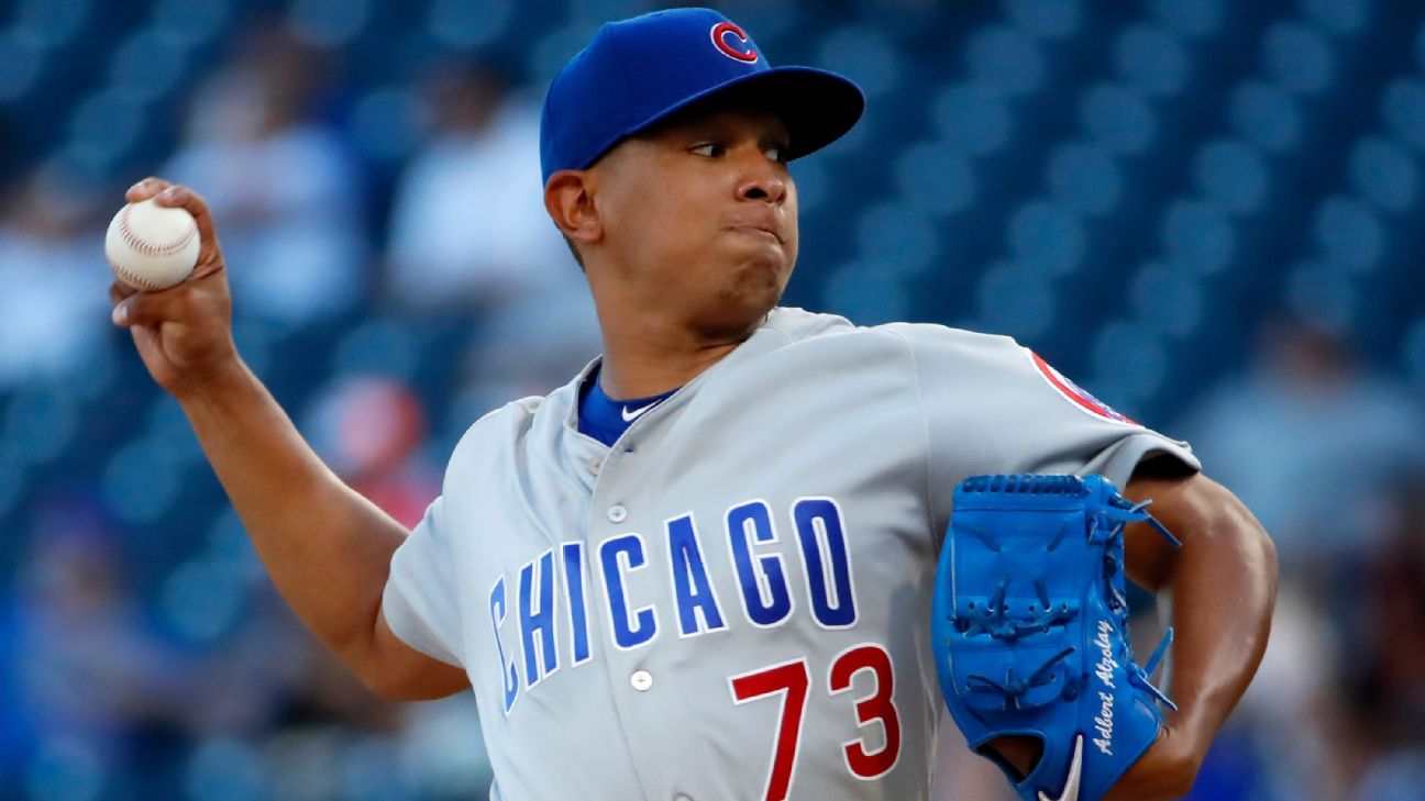 Cubs place RHP Adbert Alzolay on IL with forearm strain
