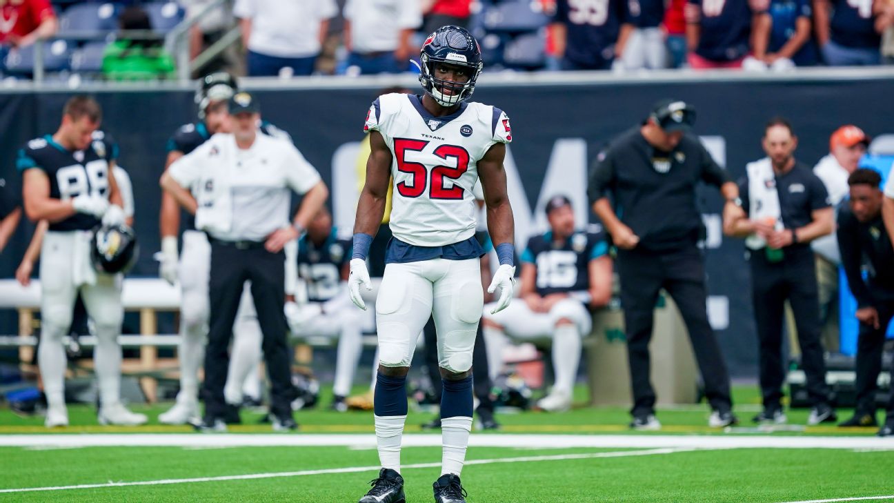 Source: Bears sign ex-Texans linebacker Barkevious Mingo to one-year,  $1.187 million deal