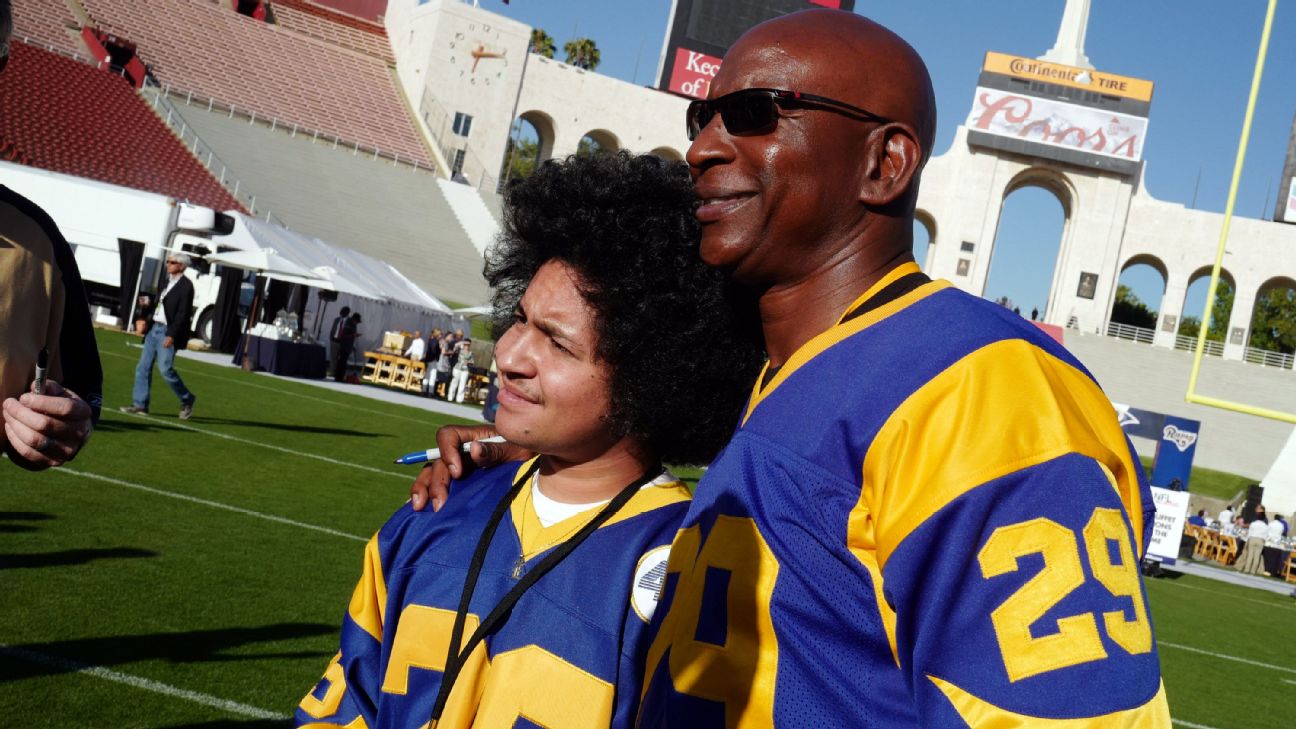 Eric Dickerson uses effeminate voice to call new Rams uniforms 'soft' -  Outsports