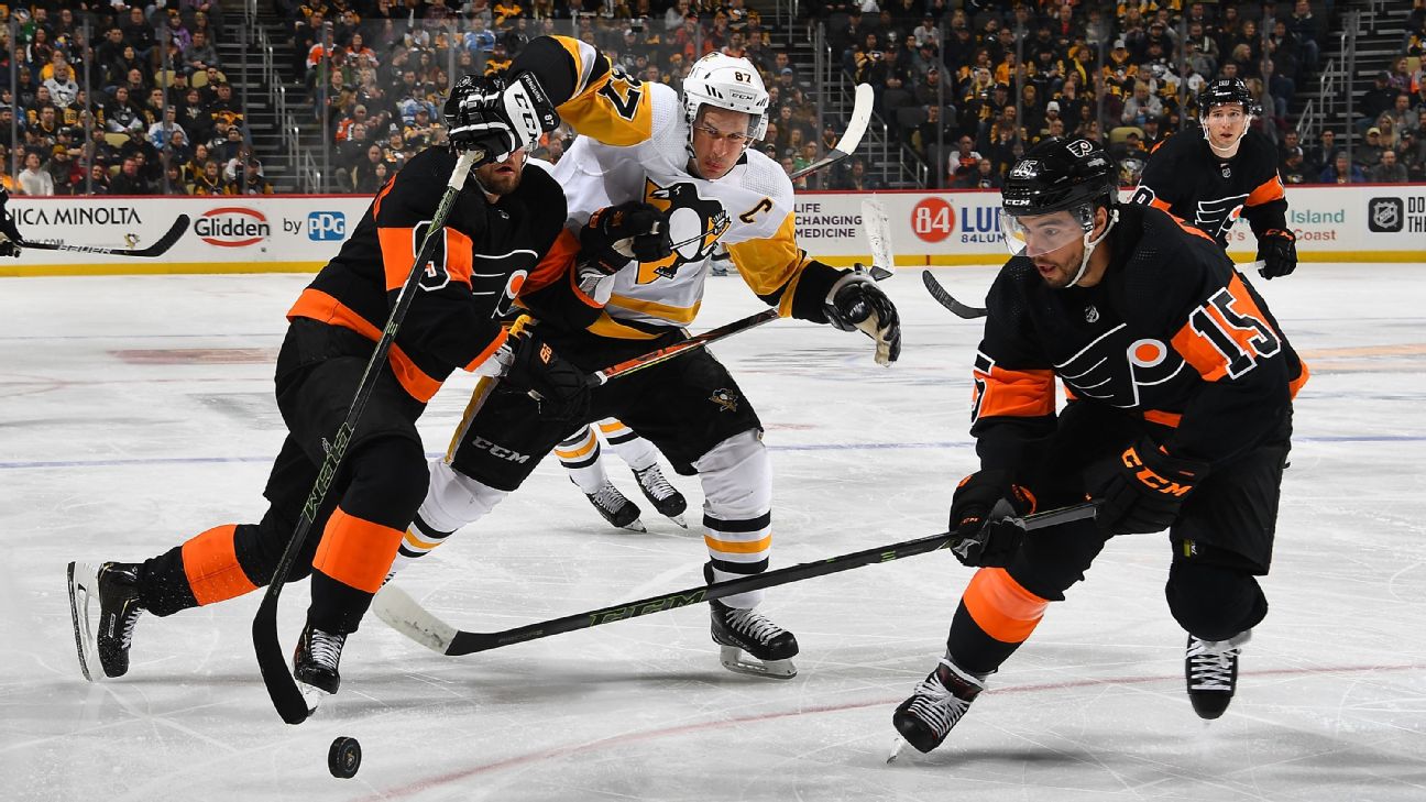 February 22, 2019 Pittsburgh Penguins Practice Jersey Set 