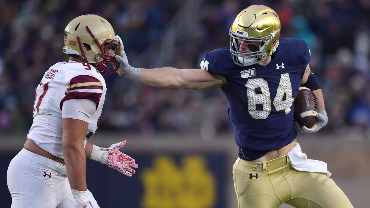 Tight end Cole Kmet ready to play for hometown Chicago Bears