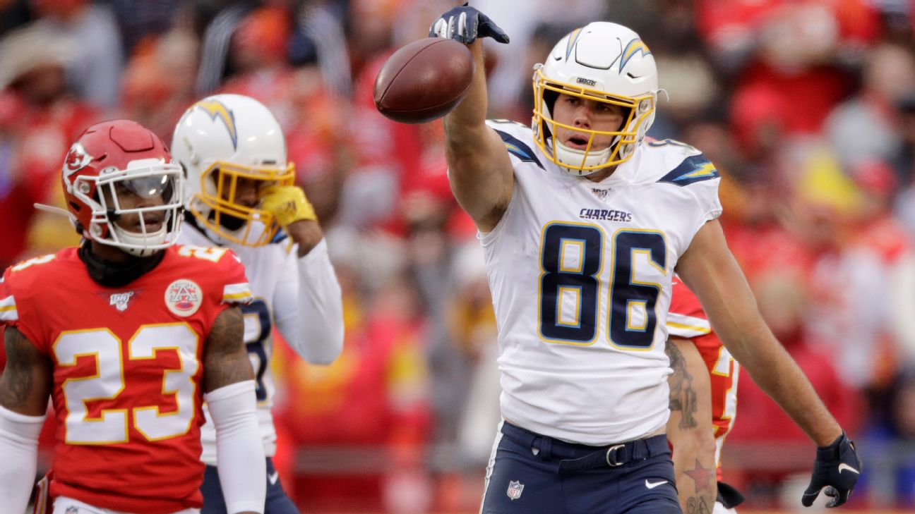 CHARLOTTE, NC - DECEMBER 11: San Diego Chargers tight end Hunter