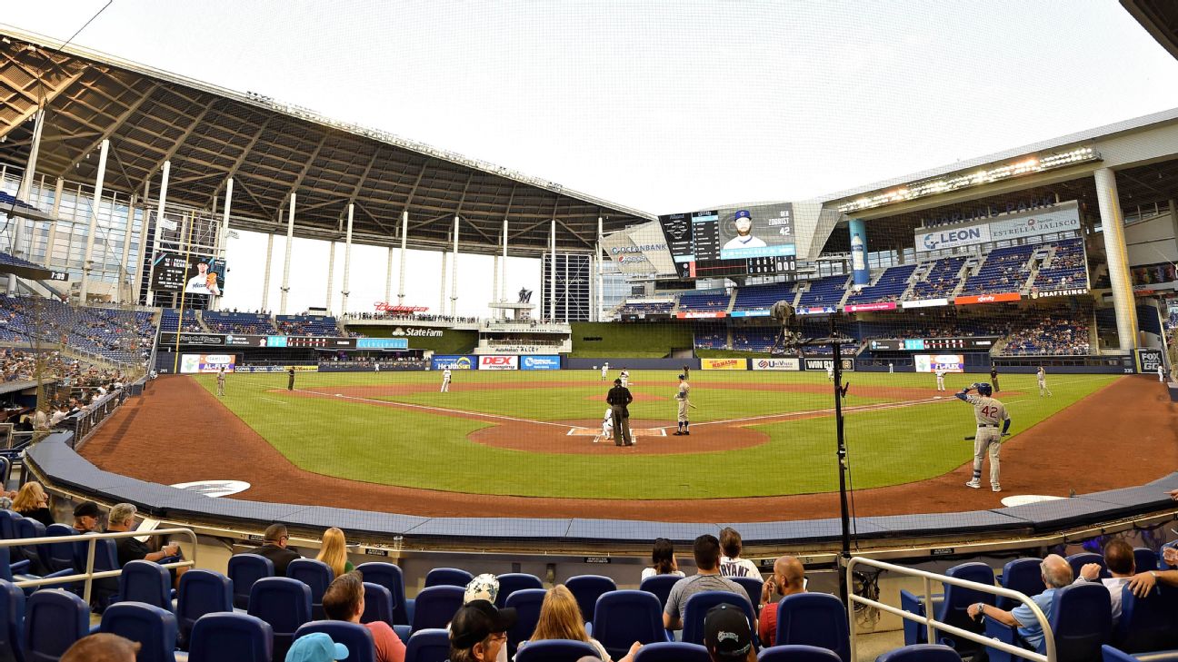 Miami Marlins will allow fans this season, with capacity at about 25% - ESPN