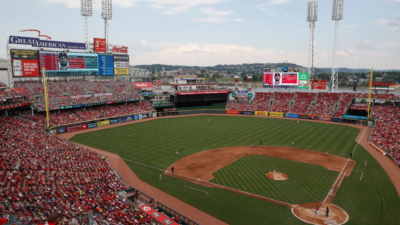 Reds-Pirates rained out. The game will be made up as part of a split  doubleheader Sunday