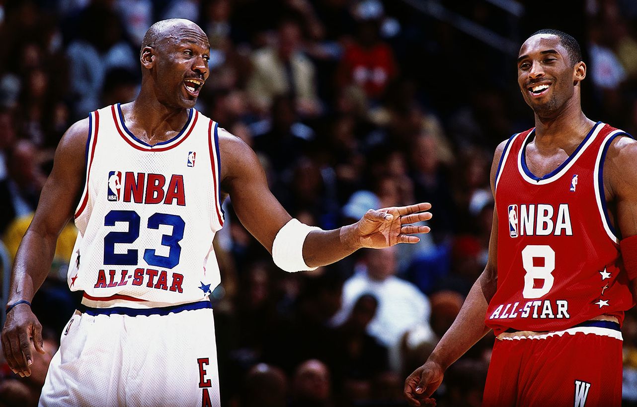 Michael Jordan Kobe Bryant Tim Duncan 1998 All Star Game Signed Basketball  BAS