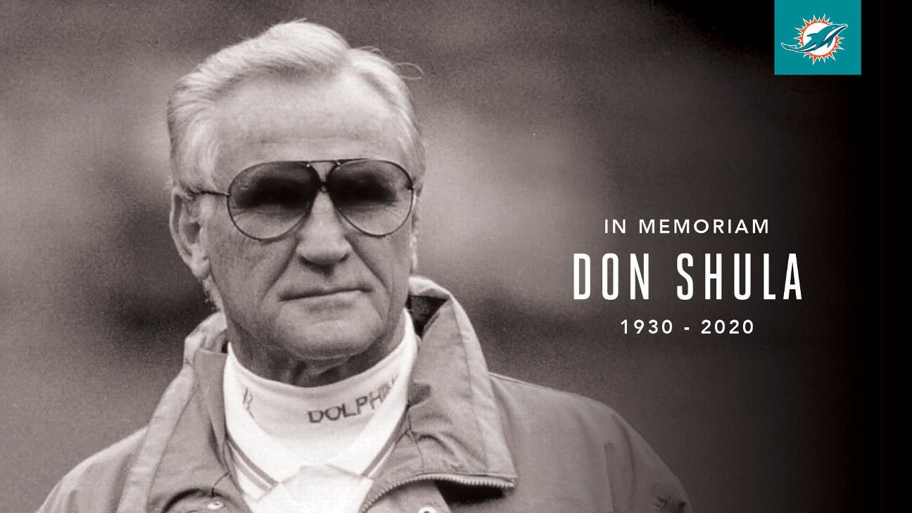 Fallece a los 90 años Don Shula, exentrenador de los Miami Dolphins y leyenda de futbol americano