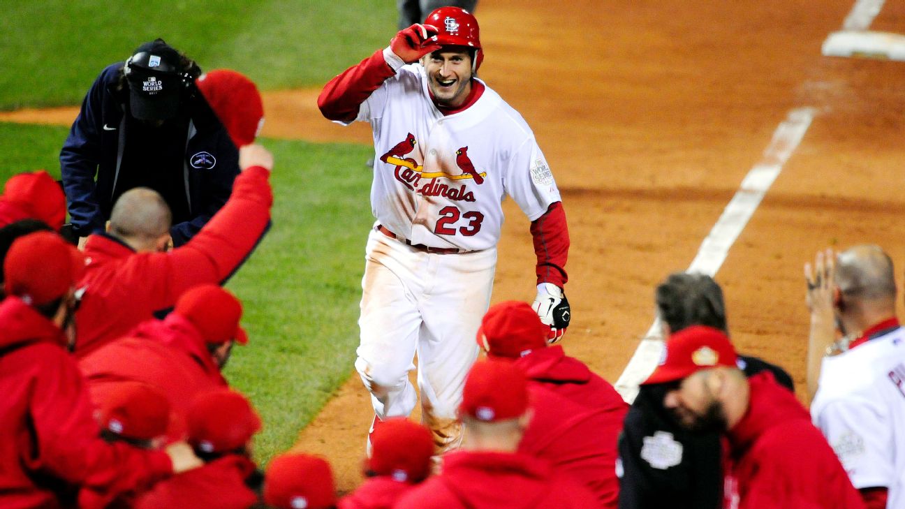Down to his last strike, David Freese became an unlikely World Series hero for the St. Louis Cardinals