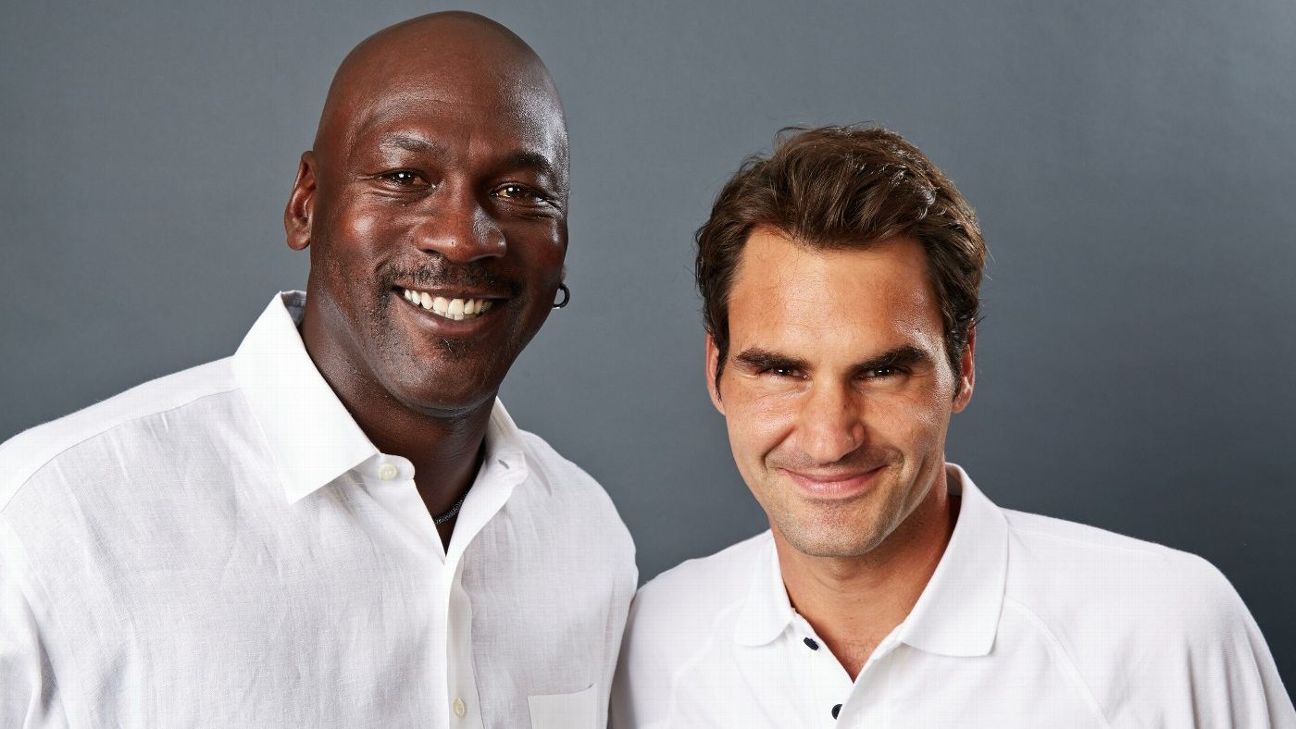 monigote de nieve antena Tiempos antiguos Roger Federer es como nosotros: su ídolo es Michael Jordan - ESPN